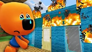 У КЕША СГОРЕЛ ДОМ В МАЙНКРАФТ В МАЙНКРАФТ НОВАЯ СЕРИЯ MINECRAFT ТРОЛЛИНГ ЛОВУШКА