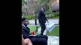 The Game falls while walking down the aisle at a friend's wedding 😭