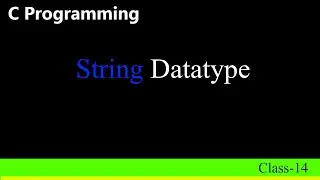 String data type in c programming