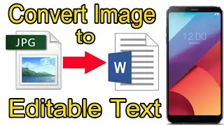 How To Convert Image to Editable Text in Android/in One Click/Easily & Free Urdu/Hindi
