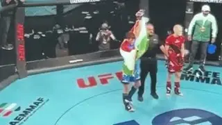Первый Победа Якубов Некруза на Чемпионате мира по MMA на Абу-даби