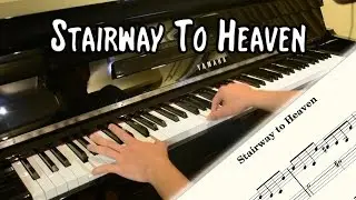 Led Zeppelin - Stairway To Heaven (piano cover & free sheet music)