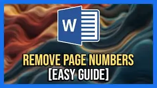 How To Remove Page Numbers From Word Documents Like a PRO!
