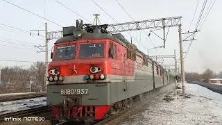 1.03.2024. (С песочком! 'Лискинец' и привет от бригады!). 'ВЛ80С-937/947' с грузом.