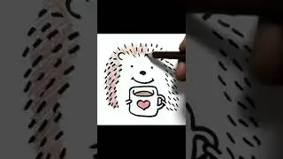 КАК нарисовать ЕЖИКА #shorts