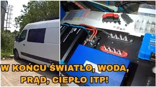 Montaż elektryki i dopieszczanie wnętrza busa.