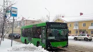 ВИДЕО ОТ ПОДПИСЧИКА №34. ИШИМ. МАЗ-206.068 АО 737 72 МАРШРУТ 11