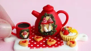 Miniature coffee set❤️Polymer clay