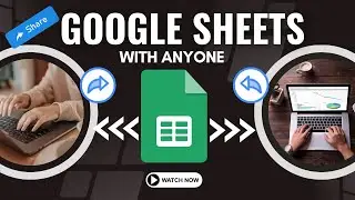 How to Share Your Google Sheets with Others and collaborate in real time | Sharing Google Sheets ⚡