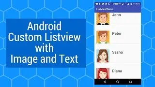 Custom Listview in Android Studio with Image and Text