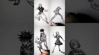 Speed drawing StickMan JujutsuKaisen 😳 