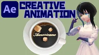 【After Effects】[Creative Animation] DROP SUGAR INTO COFFEE ANIMATION
