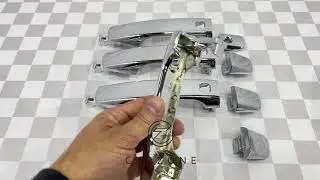 Ручки дверей Toyota Land Cruiser 200 08-15г Цельные Хром