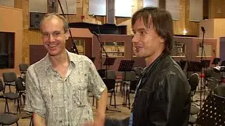 Запись саундтрека к фильму «Четверо парней». Тонстудия Мосфильм. 2008 год.