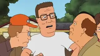 King of the Hill- Bill and Dale fight over a beer can