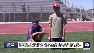 Spanish Fork High School athletes credited with saving man's life after medical incident