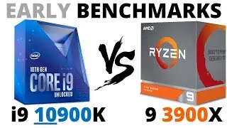 i9 10900K vs Ryzen 9 3900X [EARLY Benchmarks] | Ryzen 9 3900X vs i9 10900K | COMPARISON