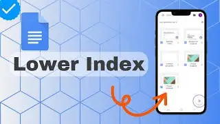 How To Write In Lower Index In Docs?