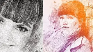 Рисунок карандашом в Фотошопе за пару кликов