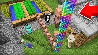 Minecraft DON'T ENTER NOOB VS PRO VS HACKER VS GOD HOUSE WITH DANGEROUS LADDER !! Minecraft Mods