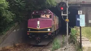 MBTA Commuter Rail Trains in Salem, MA (July 3, 2023)