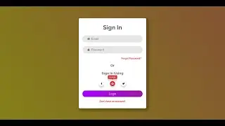 Responsive Login Page using HTML & CSS || Step by Step #html #css #webdesign