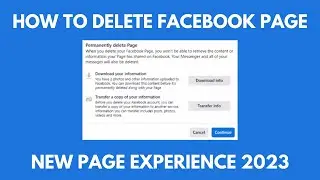 How To Delete Facebook New Page Experience | Delete Facebook Profile Page | New Page Experience