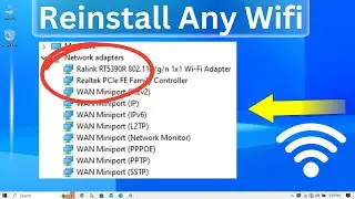How to Reinstall Any Wifi Network Adapter Driver On Windows 10 | 100% Working