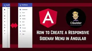 How to create Sidenav menu in Angular
