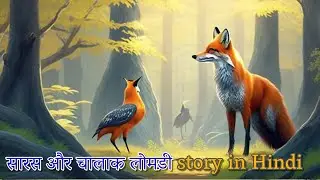 story of fox and crane in hindi || short stories in hindi ||