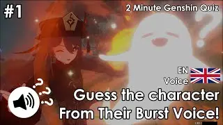 Guess This Character by Their Voiceline! - Genshin Impact Quiz