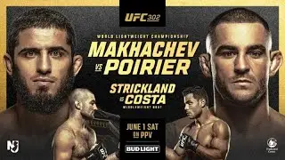ПРЯМОЙ ЭФИР ИСЛАМ МАХАЧЕА ПРОТИВ ДАСТИНА ПОРЬЕ UFC302. ПРЯМОЙ ЭФИР
