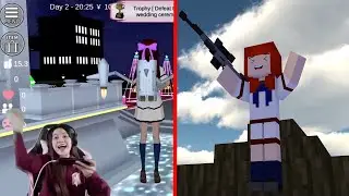 Original vs Animation - Ani Nurhayani Sakura School Simulator