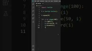 design using turtle in Python #shorts
