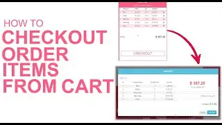 PHP Project:  POS System - Checkout Order Items From Shopping Cart using HTML JavaScript - Part 1