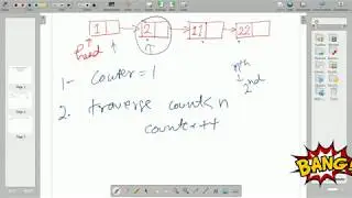 Nth node from the end of a linked list || Nth node from the start of a linked list