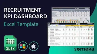 Recruitment KPI Dashboard Excel Template | 20 Key Metrics for Recruiters