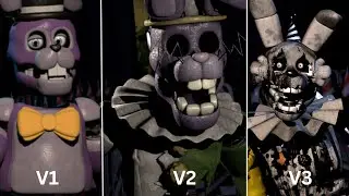 Boris Pizza Palace: Abandon Animatronics V1 - V4 | Comparison