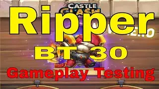 Castle Clash Ripper BT 30 New Hero Gameplay at Breakthrough 30