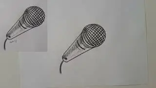 Как нарисовать микрофон