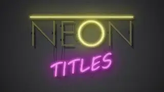 Neon text in After Effects