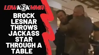 Brock Lesnar Throws Jackass Star Weeman Through A Table