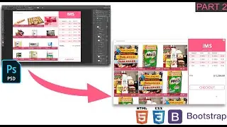 PHP Project: Convert PSD To HTML - POS System Using HTML CSS Bootstrap - Free Source Code - II