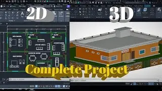 2D Plan and its 3D Model in AutoCAD