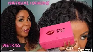 NO WORK NEEDED! 😱 100% GLUELESS CURLY WIG | STRAIGHT OUT OF THE BOX INSTALL | WEST KISS HAIR