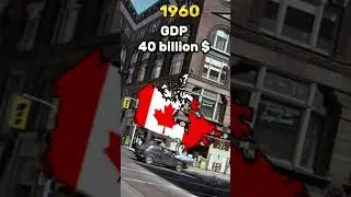 GDP of Canada 🇨🇦 from 1940 to 2023 #gdp #canada #history #economy #country #viral #trending #shorts
