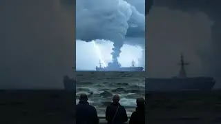 Dangerous Waterspout about to sink the tanker  #tornado #naturaldisaster #weather  #tornadowarning