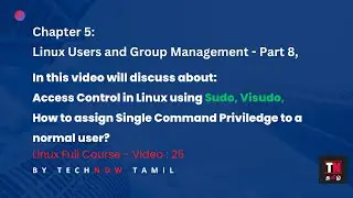 Linux User Access Control using Sudo and Visudo Commands | Linux User Management