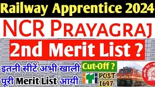 Railway Apprentice 2024 | NCR Prayagraj Railway Apprentice 2nd Merit List ?, Cutoff, ITI Apprentice