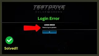 Test Drive Unlimited Solar Crown login error (Quick fix)